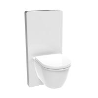 Quality Tempered Glass Dual Flush Concealed Toilet Cistern Water Tank for Wall Hung for sale