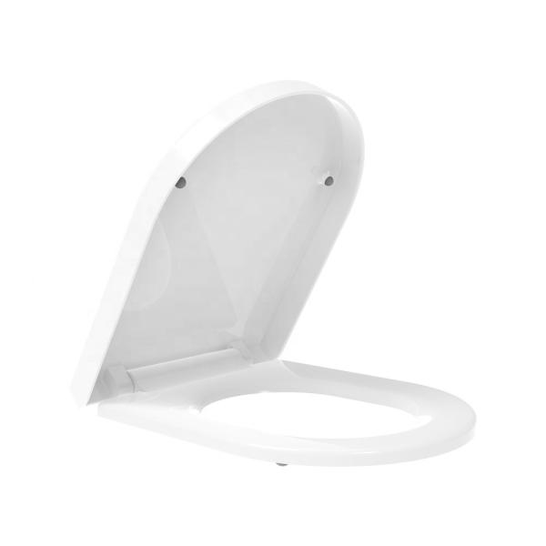 Quality Modern Xiamen Manufactured UF Soft Close D-Shape Toilet Seat Cover for Bathroom for sale