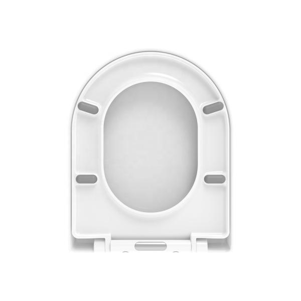 Quality Modern Xiamen Manufactured UF Soft Close D-Shape Toilet Seat Cover for Bathroom for sale