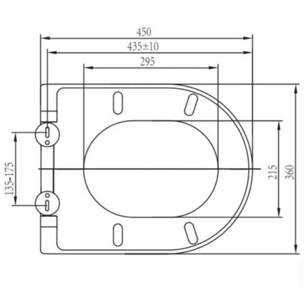 Quality Modern Xiamen Manufactured UF Soft Close D-Shape Toilet Seat Cover for Bathroom for sale