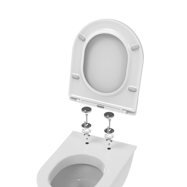 Quality Ultra Slim Soft Close Sanitary Toilet Seat Cover Slimline Design for Enhanced for sale