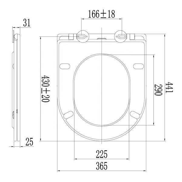 Quality Ultra Slim Soft Close Sanitary Toilet Seat Cover Slimline Design for Enhanced for sale