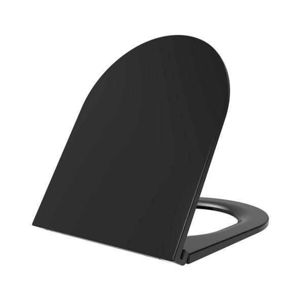 Quality Modern D Shape Urea Toilet Seat Soft Close UF seat cover for Wall Hung WCs for for sale