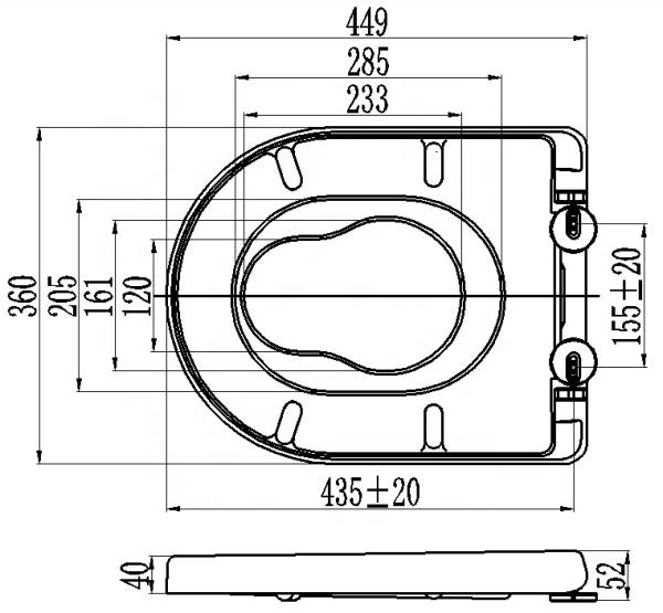 Quality Sunten SU058 Modern Soft Close Toilet Seat Cover UF Urea Material Quick Release for sale