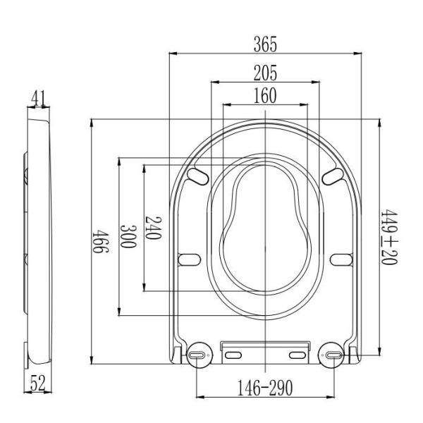 Quality High Quality Duropalst Elongated D-Shape Toilet Seats for Both Children and for sale