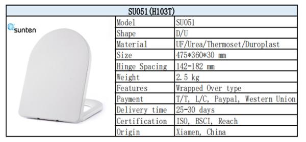 Quality Modern European Standard Elongated D-Shape Urea Toilet Seat Soft Close UF for sale