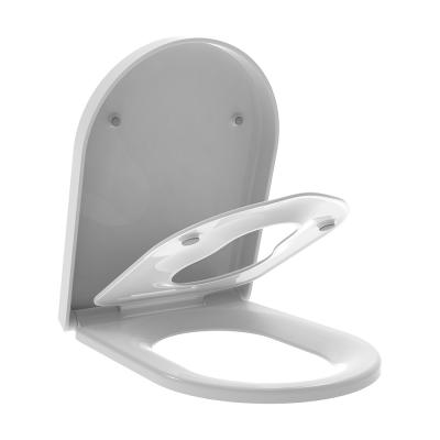 China High Quality UF Elongated Family Toilet Seats 2 In 1 with soft close baby seat ring for potty training for sale
