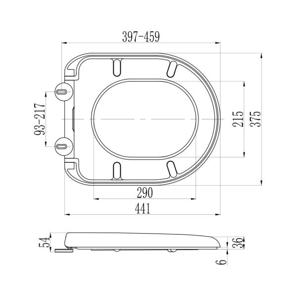 Quality Premium D Form Toilet Seat Cover for sale