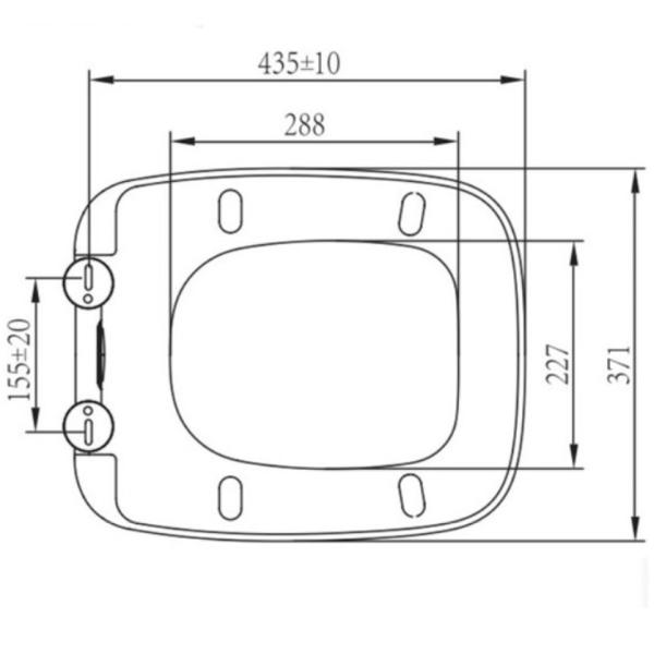 Quality SU011 High End easy install soft close easy clean WC Sanitary Ware Square Toilet for sale