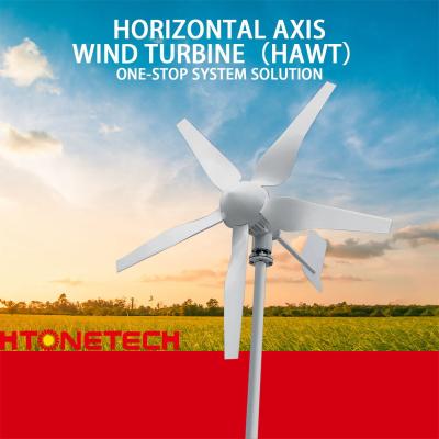 China 3-5 Blatt Solarwindturbine Horizontale Windturbine für Zuhause zu verkaufen