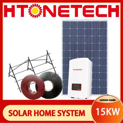 China Outdoor draagbare zonnepanelen dakrek montage kit 15kw fotovoltaïsche Te koop