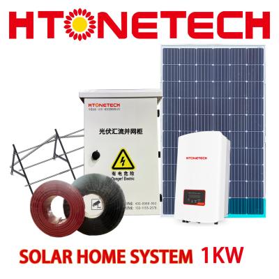 China Sistemas de montagem de telhado solar de 1 kW personalizados completos fora da rede à venda