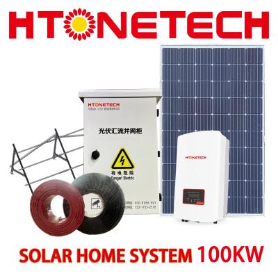 Chine 100kw congélateur système de montage solaire à toit plat bâtiments commerciaux à vendre