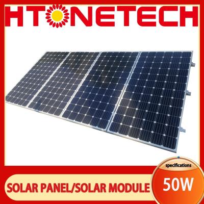 China Sistema de generación de energía de alta eficiencia de paneles solares de alta potencia de 50W en venta