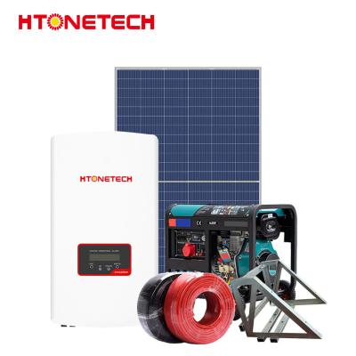 China 150W 18V Solar Hybrid Power Systems With Diesel Generator 2Kw for sale