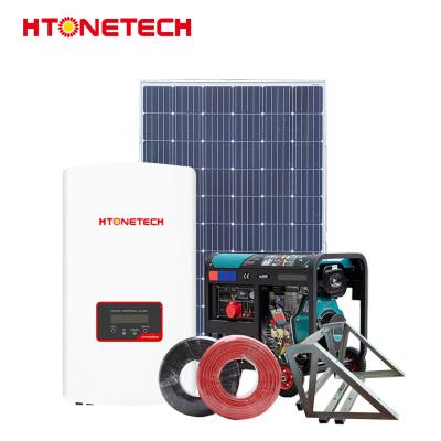 中国 モノクリスタルシリコン 太陽光と風力混合システム 2400wh 貯蔵電力 販売のため