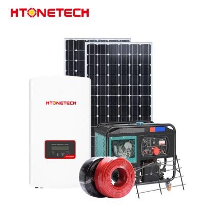 China MPPT controlador híbrido sistema solar PV monocristalino 100W en venta