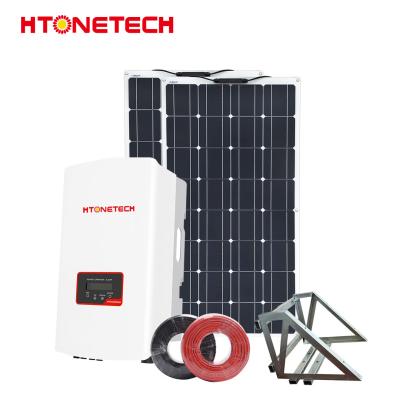 China 12 Volt On Grid Zonnecentrale 10kw Huishoudelijk zonnepaneelsysteem Te koop