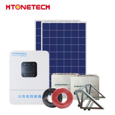China Potência de armazenamento 2400wh Kit de sistema solar desligado da rede Conexão inversa à venda