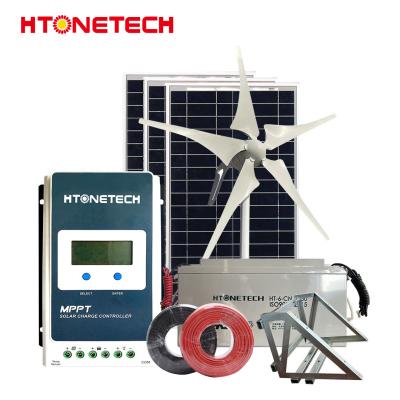 China Sistema de monitorização fotovoltaica HTONETECH 12000Mah com gerador de vento de 500 Watt à venda