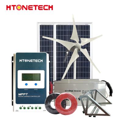 China Sistema de almacenamiento de baterías solares Mono Perc de 380W con generador de viento de cinética marina en venta
