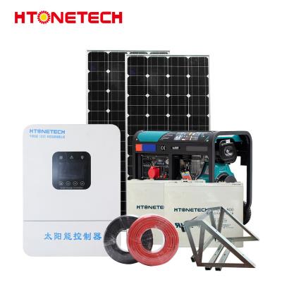 China Htonetech 20kw 30kw off Grid Solar Power System Complete Kit China 5kwh 10kwh Mono Solar Panel 450watt for sale