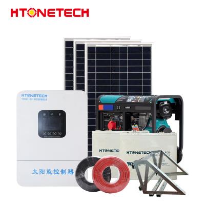 China HTONETECH 3Kw 8KW 10KW PV Solar Power Systems Small Off Grid Solar System for sale