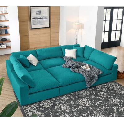 China Factory Direct 2024 The latest design of combination living room sofa L/U corner sofa arbitrary modular sofa bed en venta