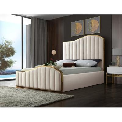China High End Low Price Luxury Queen size King Size bedroom set up-holstered beds luxury Bedroom set for Hotel en venta