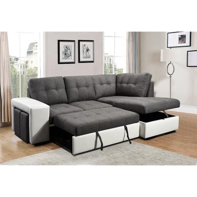 China assorted colors white leather chocolate fabric Sofa Loveseat living room Furniture L simple chaise sofa bed with small for sale