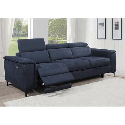 China New model Functional fabric 2P+1P Electric recliner corner sofa set  Adjustment bed futon ottoman function Home Sofa bed for sale