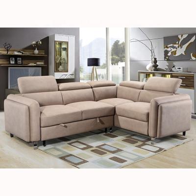 China OEM Living Room L Shape Sofa Home Furniture Sleeper Sofa Bed for sale