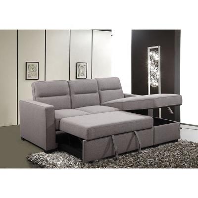 China Modern fabric European style L shaped  sofa bed couch with Storage living room sofa for sale