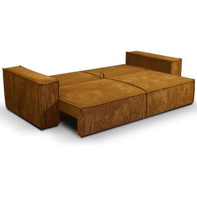 China Mobiliário de cama de sofá de 3 lugares de cor personalizada Tecido tamanho Sofá de cama extensível à venda