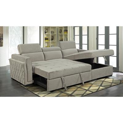 China OEM/ODM Furniture manufacturer Wholesales price sofa set modern L shape sofa bed with multi functions en venta