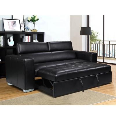 China Modern sofa furniture transformer folding sofa set with arms chair +3seater adjustable headrest functional sofa bed en venta