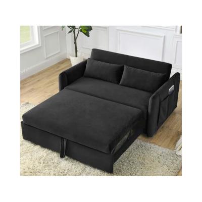 China Cara Furniture Limited living room sofa Gray Color 3S 2S seat upholstered couch foldable Magazine pocket pull out à venda