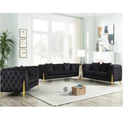 China Furniture Manufacto very best-selling luxury sofa set 2+3 velvet fabric living room sofa can be customized color for sale
