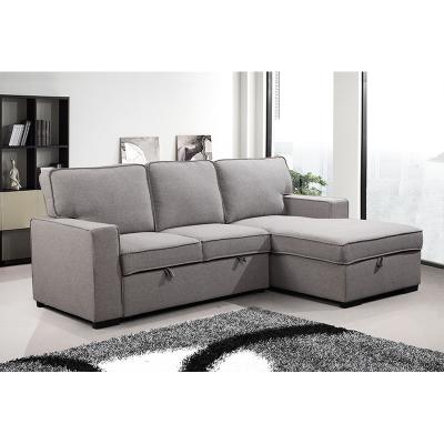 China Manufacturer Wholesale price Modern Simple style living room sofa Design Fabric 2 Seater w/pull out sofa bed popular à venda