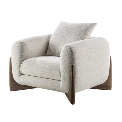 中国 Factory direct sales of the latest design sofa set small household cloth art log living room sofa 販売のため
