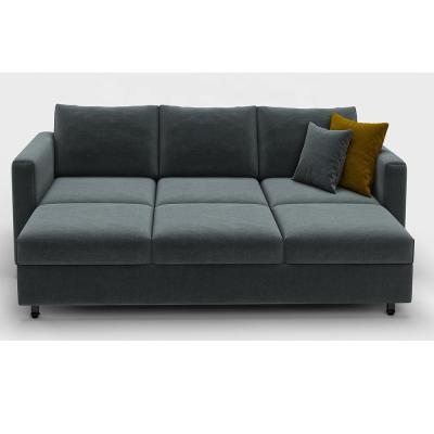 중국 OEM/ODM furniture factory latest design of three people sitting living room linen sofa bed customized 3 seater sofa bed 판매용