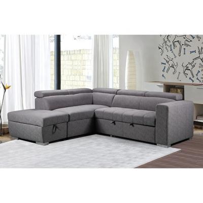 China New modern home furniture corner sofa with storage Luxury designs folding sofa set Living room furniture Te koop
