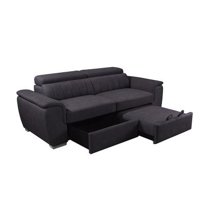 China Cara furniture factory 3 seater sofa cum bed for living room sofa Modern design European style fabric sofa for sale