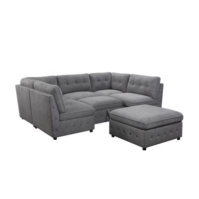 China New hot sale  fabric r sofa bed for living room Durable stretch sofa bed à venda