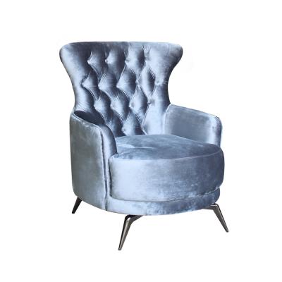 China Multifunctional Modern Single Seater Chair Velvet Sofa Breathable for sale