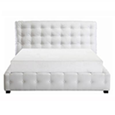 China King Size Modern Ottoman Storage Bed Upholstered With White Headboard for sale