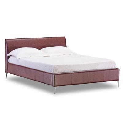 China Breathable Queen Leather Upholstered Bed Multiscene Wear Resistant for sale