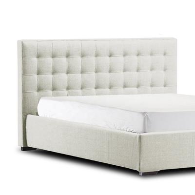 China Stain Resistant Ottoman Bed Double Size Multipurpose With White Headboard for sale