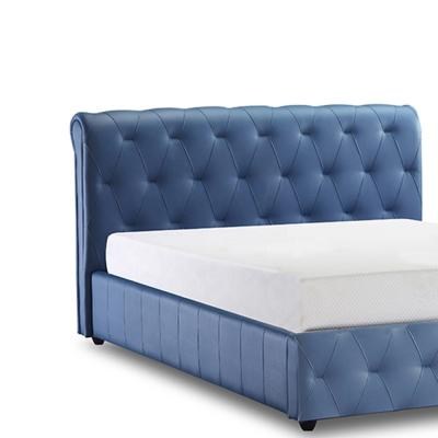 China Full Size Ottoman Storage Bed Multi Function Blue White Color for sale