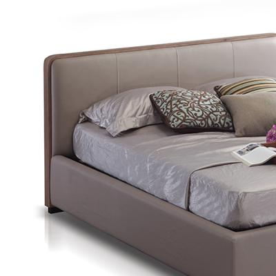 China Multiscene Leather Ottoman Bed , Practical Queen Platform Bed With Storage for sale